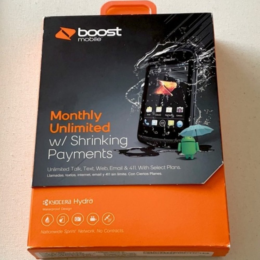 Boost Mobile Kyocera Hydro C5170 Prepaid Phone Black